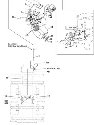 Système contrôle de charge sur bogie, assemblage 9991646