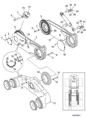 Bogie , assemblage 9991687S2