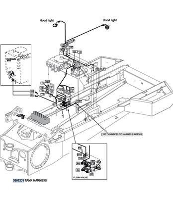 Faisceau réservoir hydraulique, montage 9991750