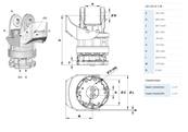 Rotator INDEXATOR GV12S A Y XL M16 Ø173mm pour chapes de 100mm