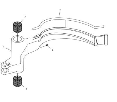 Couteau ébrancheur gauche, 'processor' LM043517