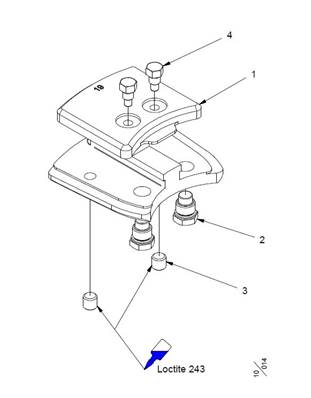 Support de guide pour F12/30 #19 pour guide de 82 à 90 cm, ss traitement LM55427