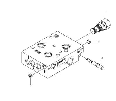 Section d'entrée du distributeur hydraulique LM61421601