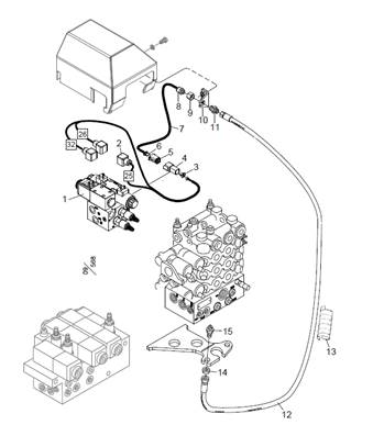 Système électrique pour unité d'accumulation avec contrôle du rotator LM999099