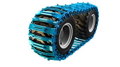 Paire de tracks avec oreille Combination EVO-Baltic 26mm 800-24.5 Olofsfors 2496