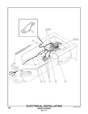 Installation électrique, châssis arrière 6034551