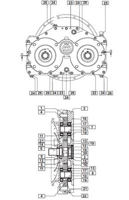 Boite de répartition, assemblage 9901222