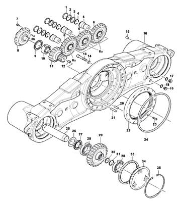 Carter de bogie anti-cabrage 9990037