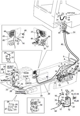 Faisceau alimentation puissance, assemblage 9991209