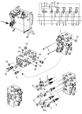 Transmission, vanne hydraulique basse pression 9992713