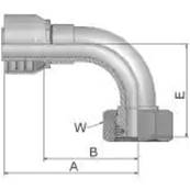 Embout à sertir PARKER S 14 - 90° - Série 48 11C48-14-6