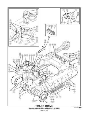 Chassis inférieur avec lame et stabilisation, assemblage 40123151