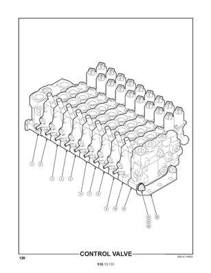 Distributeur hydraulique de treuil, bouclier, grue et grappin 51013131