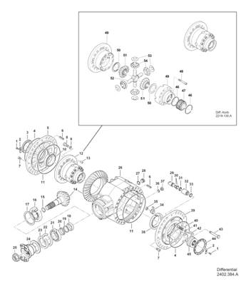 Bogie, différentiel 9991285