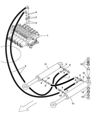 Direction, conduites hydrauliques 9991478