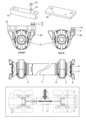 Cardan, assemblage 9991523