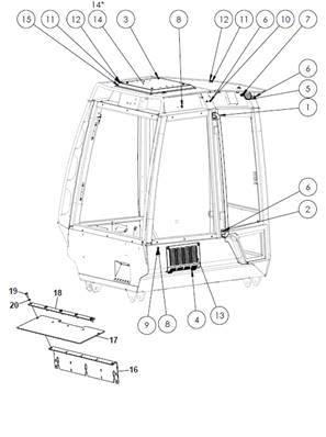 Equipements cabine, extérieur 9992003