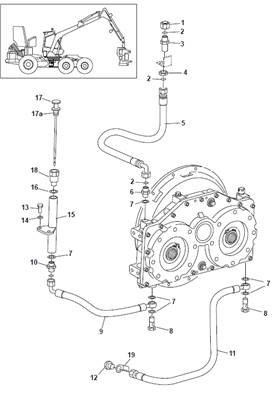 Boite de répartition, conduites hydrauliques 9992053