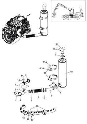 Echappement moteur stage 5, montage 9992176