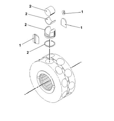 Moteur d'avancement arrière, piston 9992215