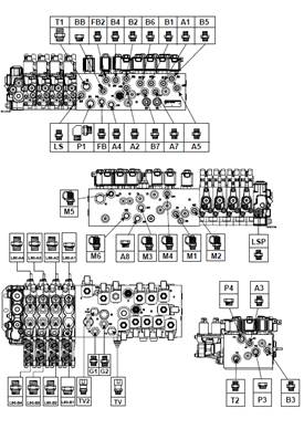 Distributeur hydraulique, conduites hydrauliques 99929309