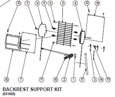 Siège 3000 HIGHT END, assemblage 9992945