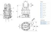Rotator INDEXATOR AV4 E I M16 Ø173mm pour chapes de 80mm