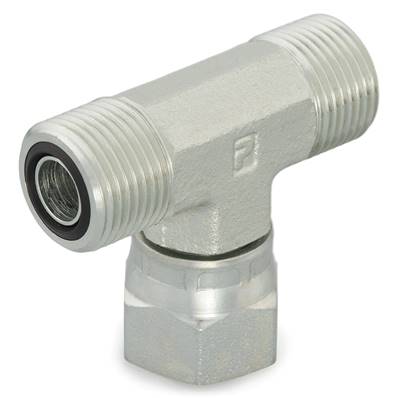 T mâle-femelle vertical ORFS 1 3/16 Parker 12S6LO-S