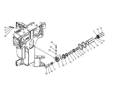 Bras de roulette de mesure, assemblage LM006131MONT