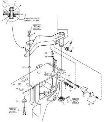 Couteau flottant, capteur analogique LM006804