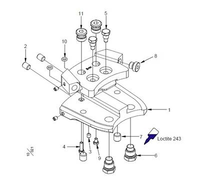 Support de guide pour F11-19 #5 avec traitement LM033078