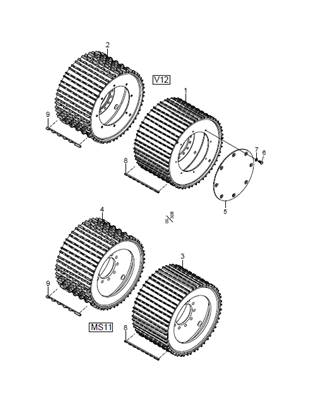 Rouleaux pour eucalyptus 45° LM033734