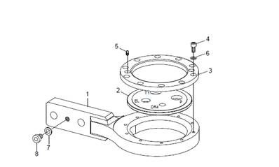 Support de flexibles LM048086