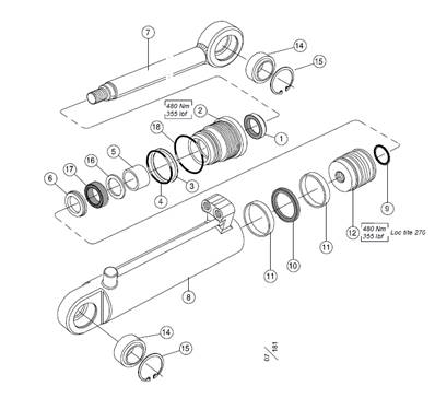 Vérin de tilt LM999034