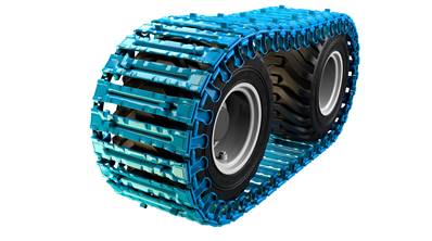 Paire de tracks avec oreille CoverX 26mm 710-26.5 Olofsfors 277-644024DB