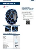 Paire de chaînes double losange Prac Chain 16 Pewag 81826