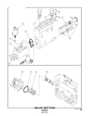 Section de distributeur, fonction treuil 5115291