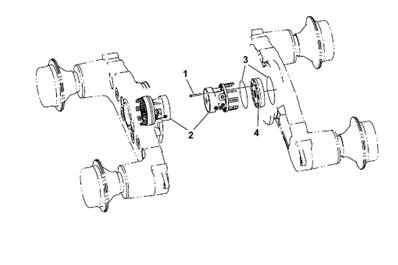 Moteur d'avancement avant MSE08, montage 9901335