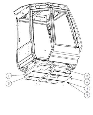 Isolation cabine, bas 9991377