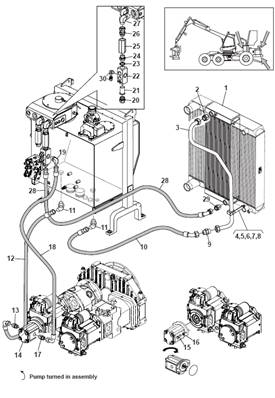 Refroidissement hydraulique, conduites hydrauliques 9992184