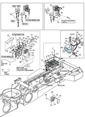 Faisceau alimentation puissance, assemblage 9992192