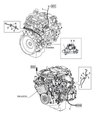 Faisceau moteur, montage 9992372