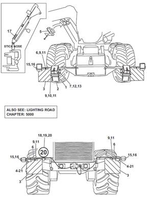 Kit éclairage pour route, montage 9992993