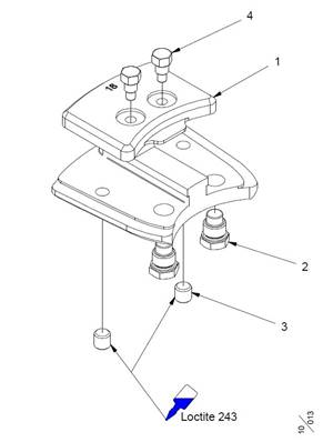 Unité de support de guide pour unité 518 LM554170