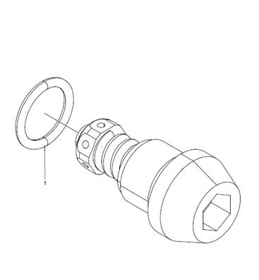 Valve choc 210 bar couteaux supérieurs fermés LM620404