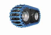 Paire de tracks bluetrack perfekt 26mm 1x1 pour 750/55 Pewag 658171X1