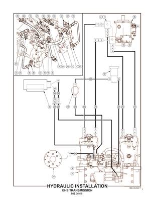 Installation hydraulique, transmission EHS 50208681