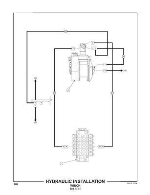 Installation hydraulique, treuil 5027761