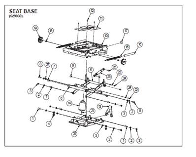 Siège 7000 BASIC, assemblage 9992135