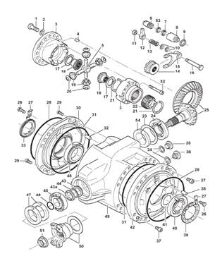 Bogie, différentiel 9992353S2